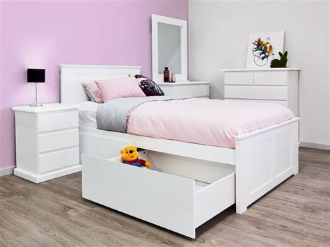 teenage single beds with storage